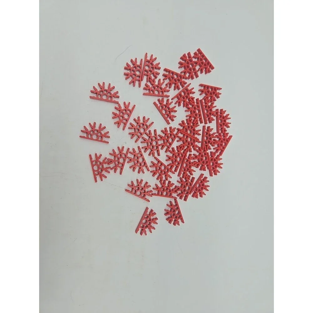 K'nex Lot of 35 Red 5-way Connectors Micro KNEX Replacement Parts Pieces #509062